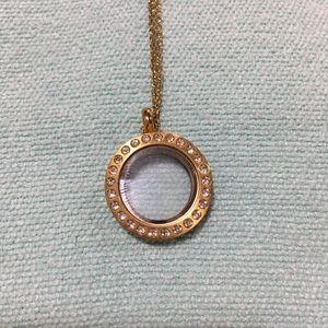 Gold Origami Owl Locket Set